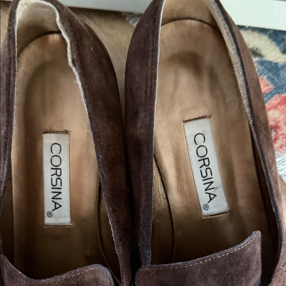 Brown Suede Loafers - Picture 6 of 8